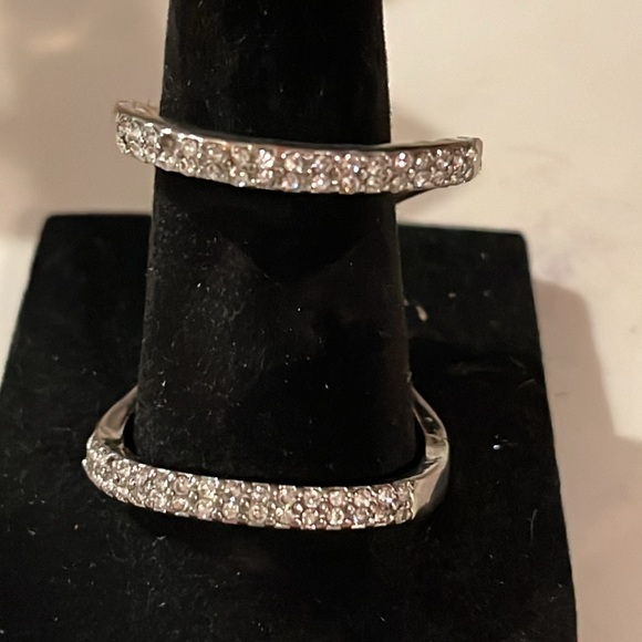 2 Rings cz & silver colored Sz 11 and 10.5 - Picture 4 of 6